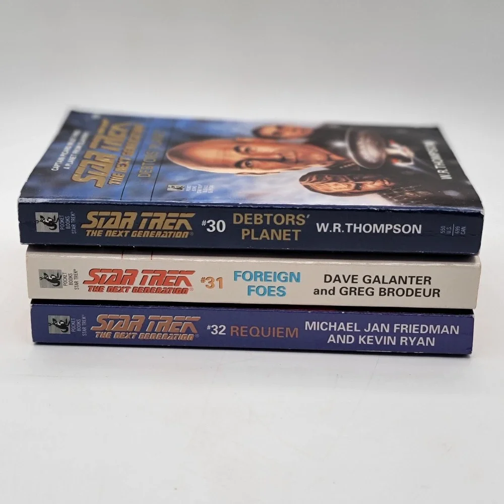 W.R. Thompson Star Trek The Next Generation #30-32 Paperback Lot 1st Ed Good‎